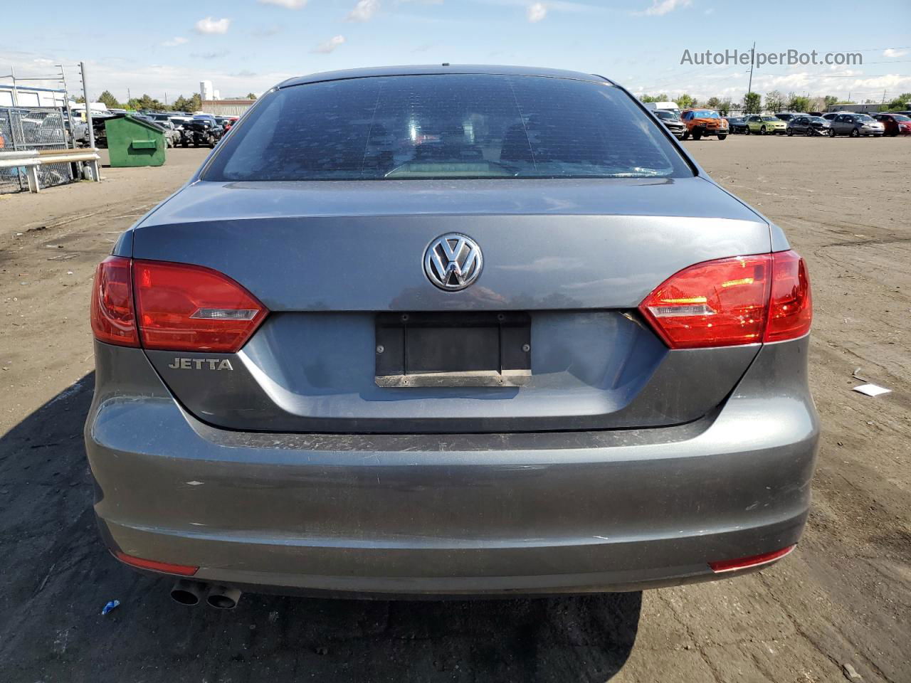 2012 Volkswagen Jetta Base Gray vin: 3VW1K7AJ6CM427437