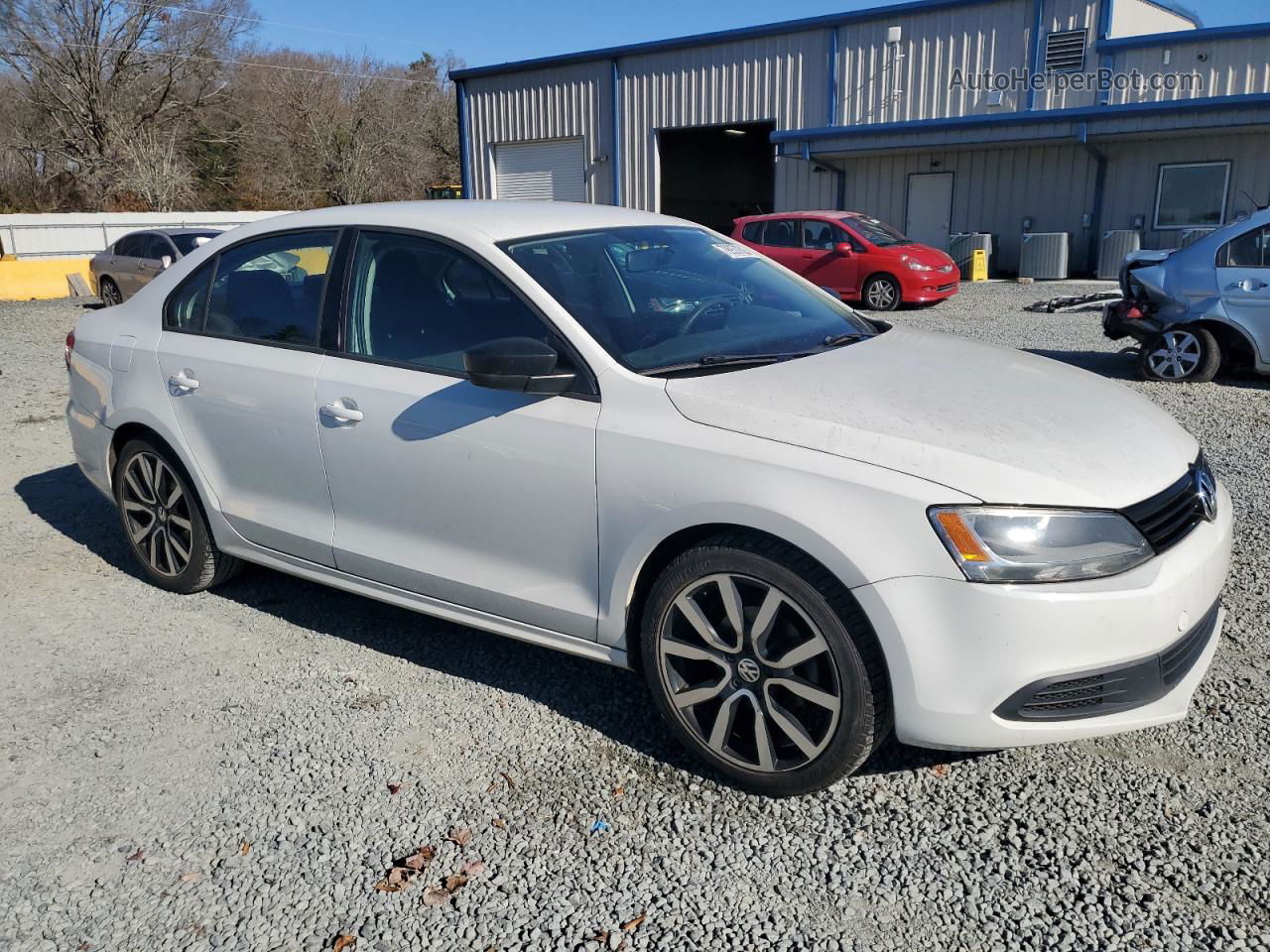 2014 Volkswagen Jetta Base White vin: 3VW1K7AJ6EM276831