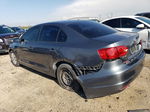 2014 Volkswagen Jetta Base Gray vin: 3VW1K7AJ6EM396452