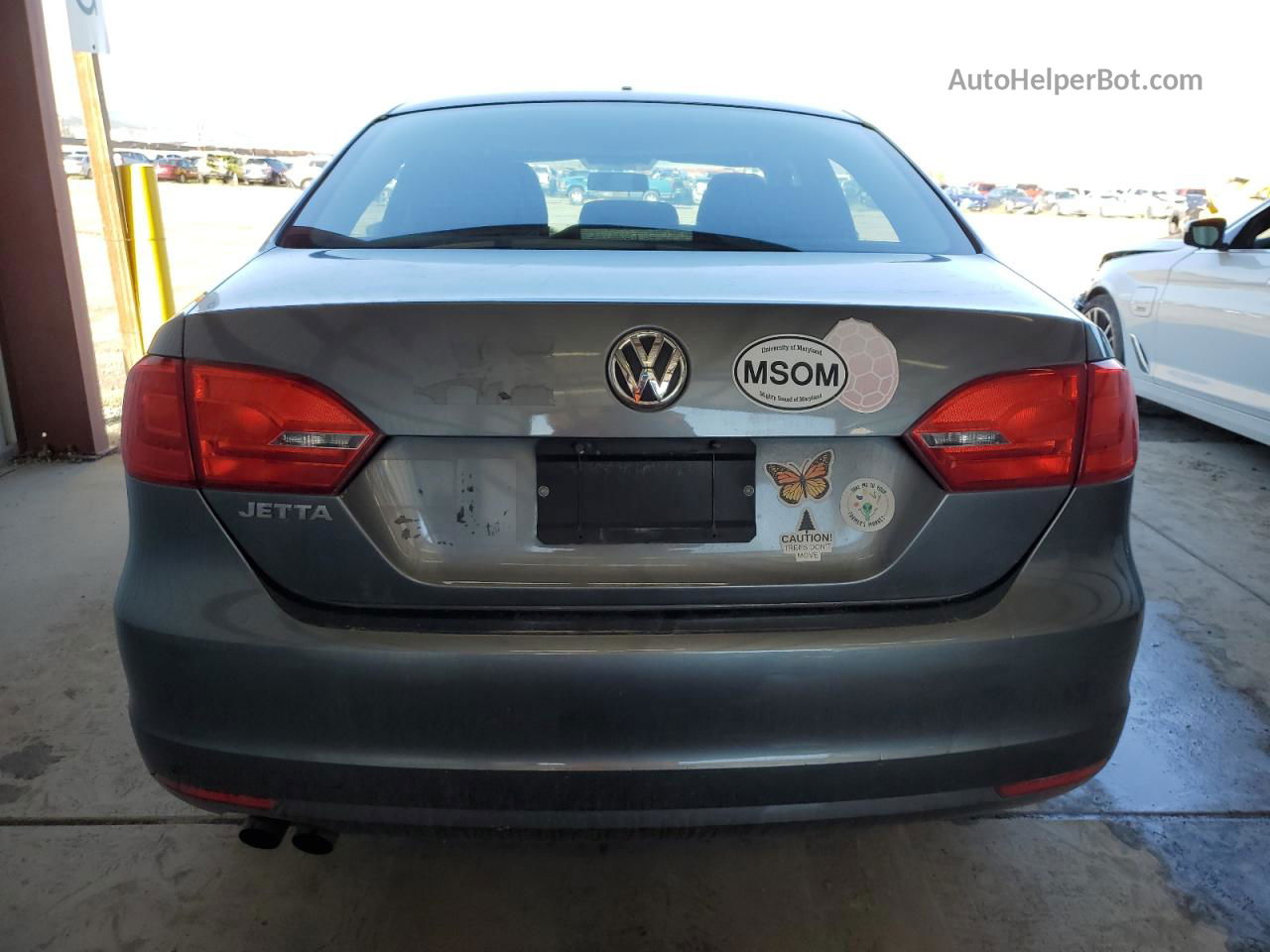 2012 Volkswagen Jetta Base Gray vin: 3VW1K7AJ7CM316122