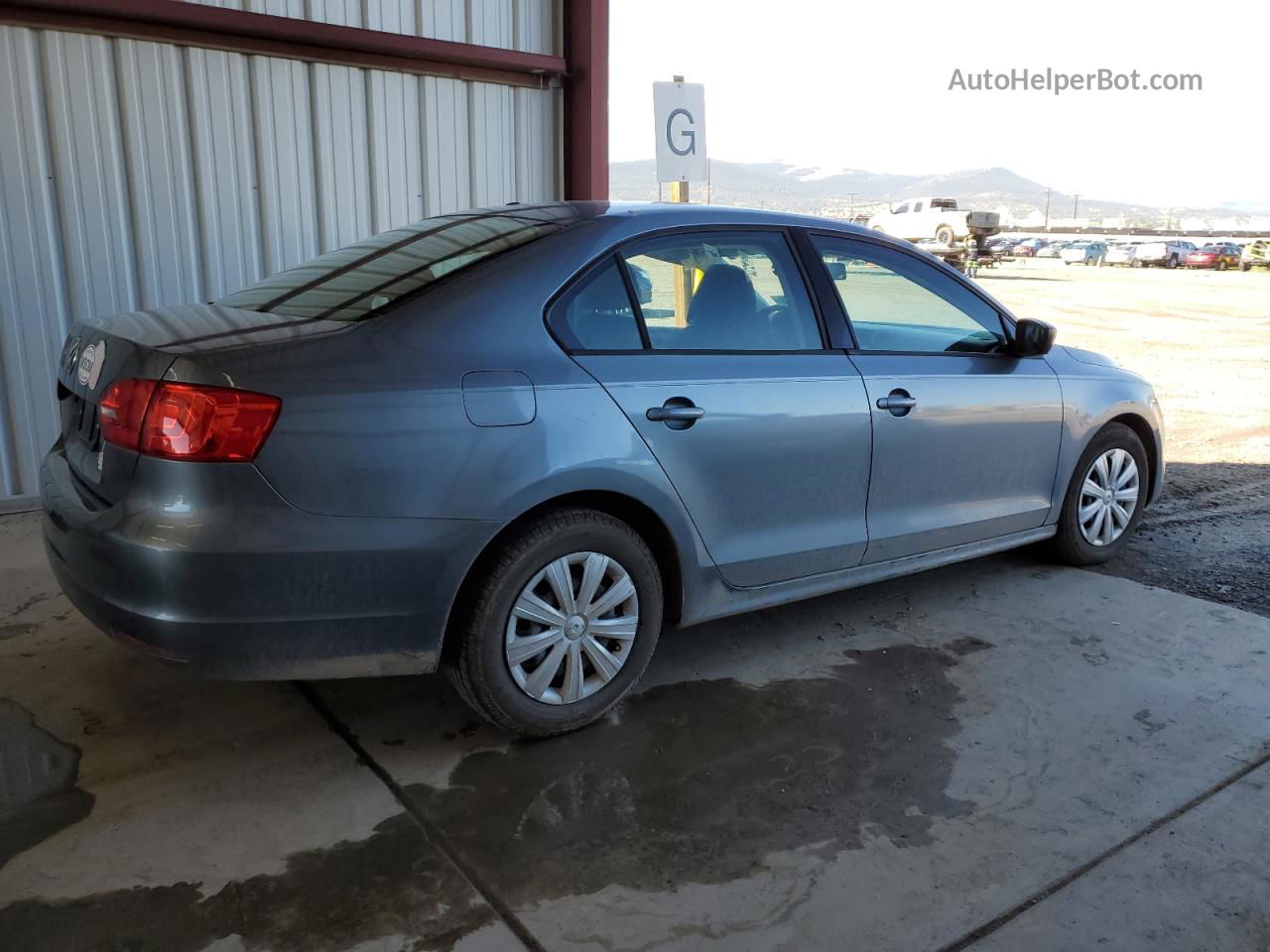 2012 Volkswagen Jetta Base Gray vin: 3VW1K7AJ7CM316122