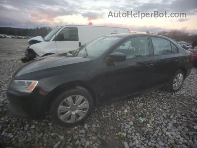 2012 Volkswagen Jetta Base Black vin: 3VW1K7AJ7CM345488