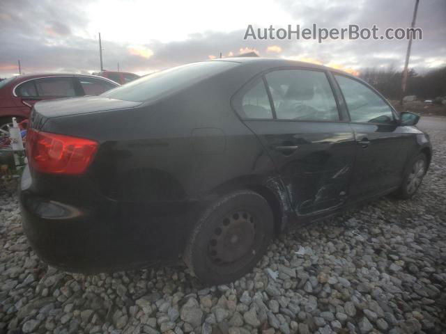 2012 Volkswagen Jetta Base Черный vin: 3VW1K7AJ7CM345488