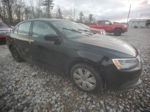 2012 Volkswagen Jetta Base Black vin: 3VW1K7AJ7CM345488