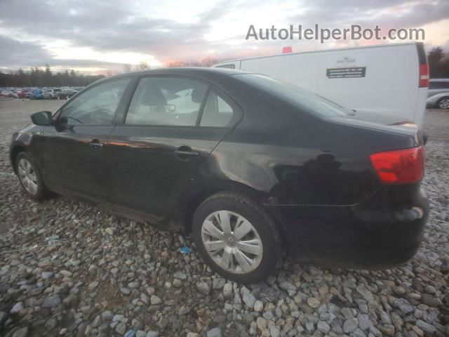 2012 Volkswagen Jetta Base Черный vin: 3VW1K7AJ7CM345488