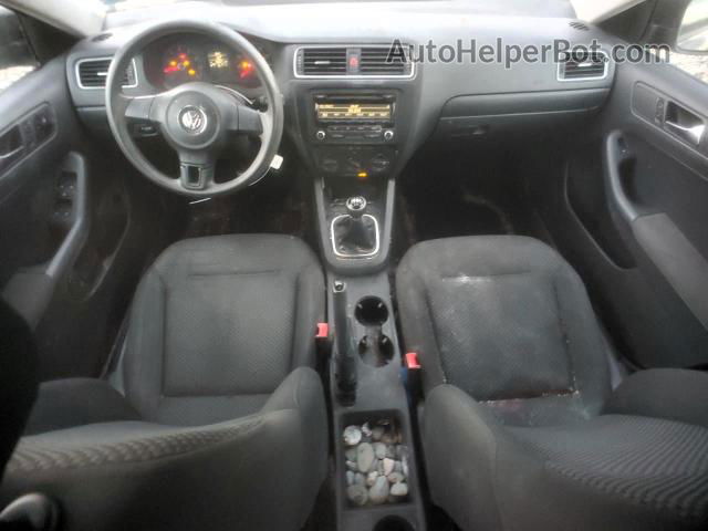 2012 Volkswagen Jetta Base Черный vin: 3VW1K7AJ7CM345488