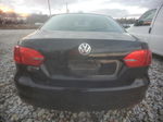 2012 Volkswagen Jetta Base Black vin: 3VW1K7AJ7CM345488