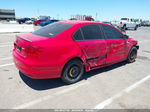 2012 Volkswagen Jetta 2.0l S Red vin: 3VW1K7AJ7CM377647