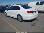 2012 Volkswagen Jetta 2.0l S White vin: 3VW1K7AJ7CM427835