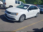 2012 Volkswagen Jetta 2.0l S White vin: 3VW1K7AJ7CM427835