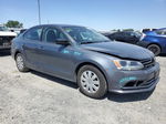 2015 Volkswagen Jetta Base Gray vin: 3VW1K7AJ7FM304329