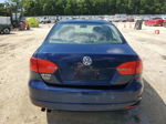 2014 Volkswagen Jetta Base Blue vin: 3VW1K7AJ8EM444775