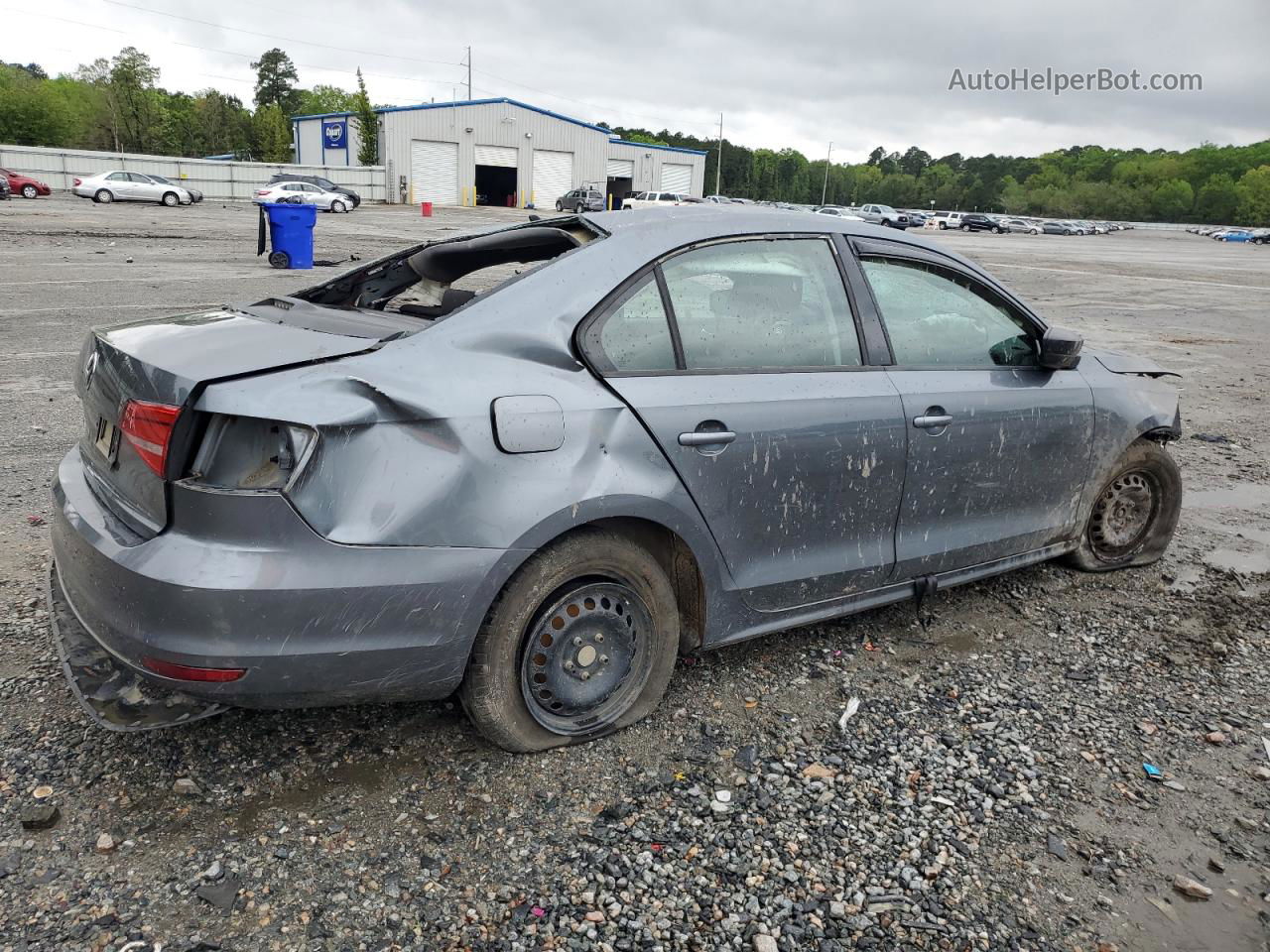 2015 Volkswagen Jetta Base Угольный vin: 3VW1K7AJ8FM300841