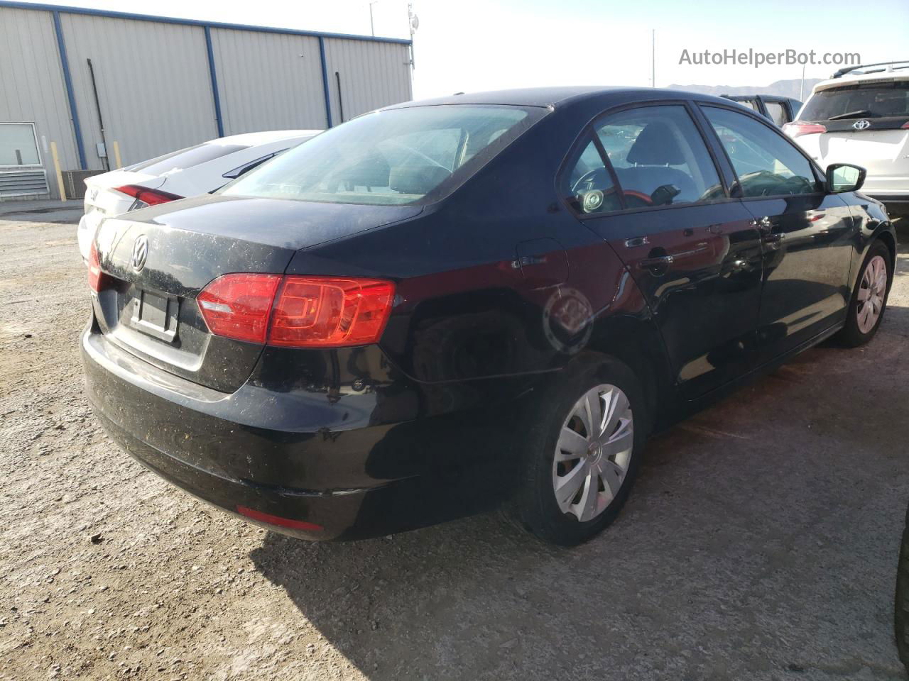 2012 Volkswagen Jetta Base Black vin: 3VW1K7AJ9CM330006