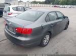 2013 Volkswagen Jetta 2.0l S Gray vin: 3VW1K7AJ9DM350998