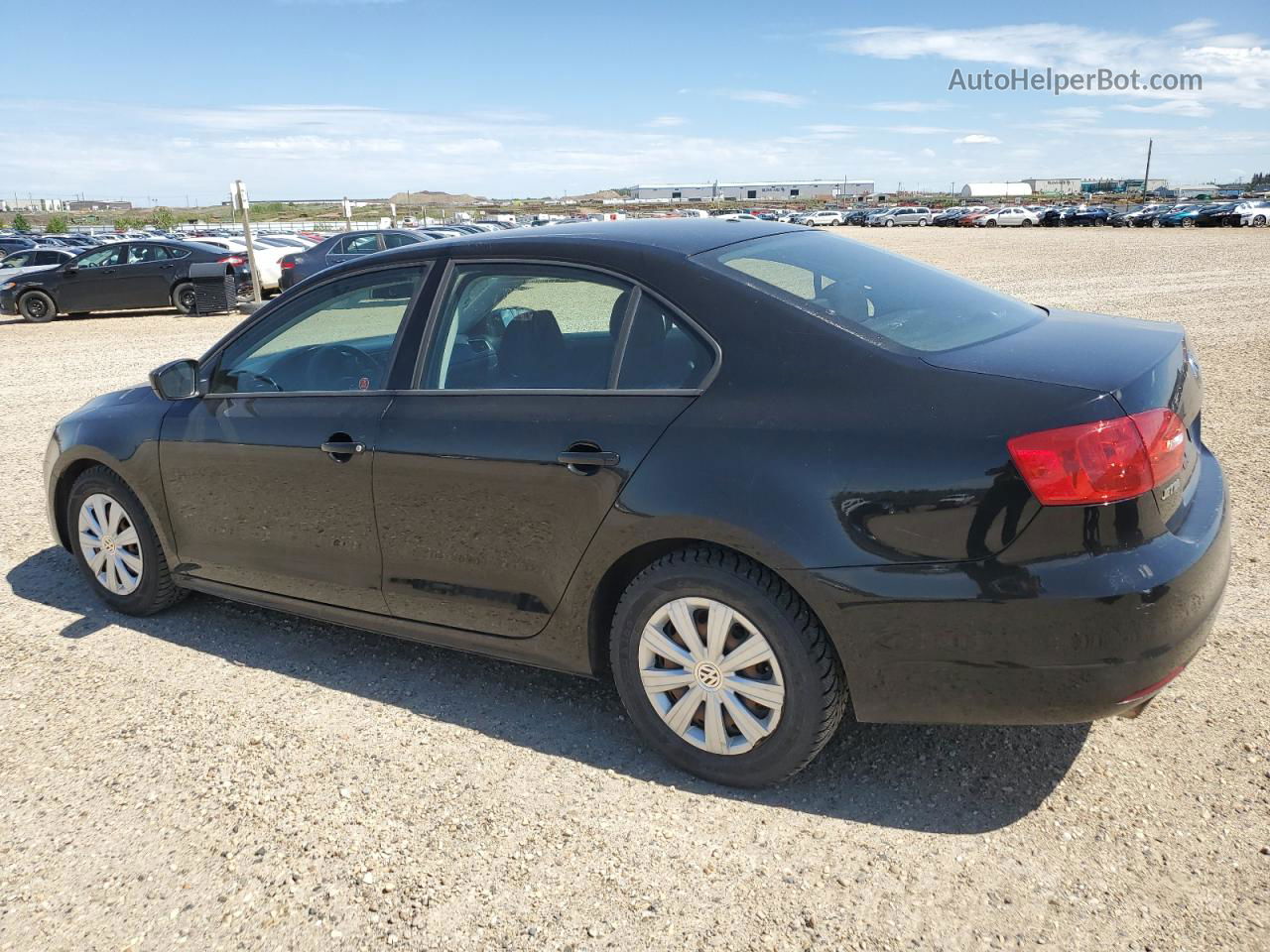 2011 Volkswagen Jetta Base Черный vin: 3VW1K7AJXBM311477