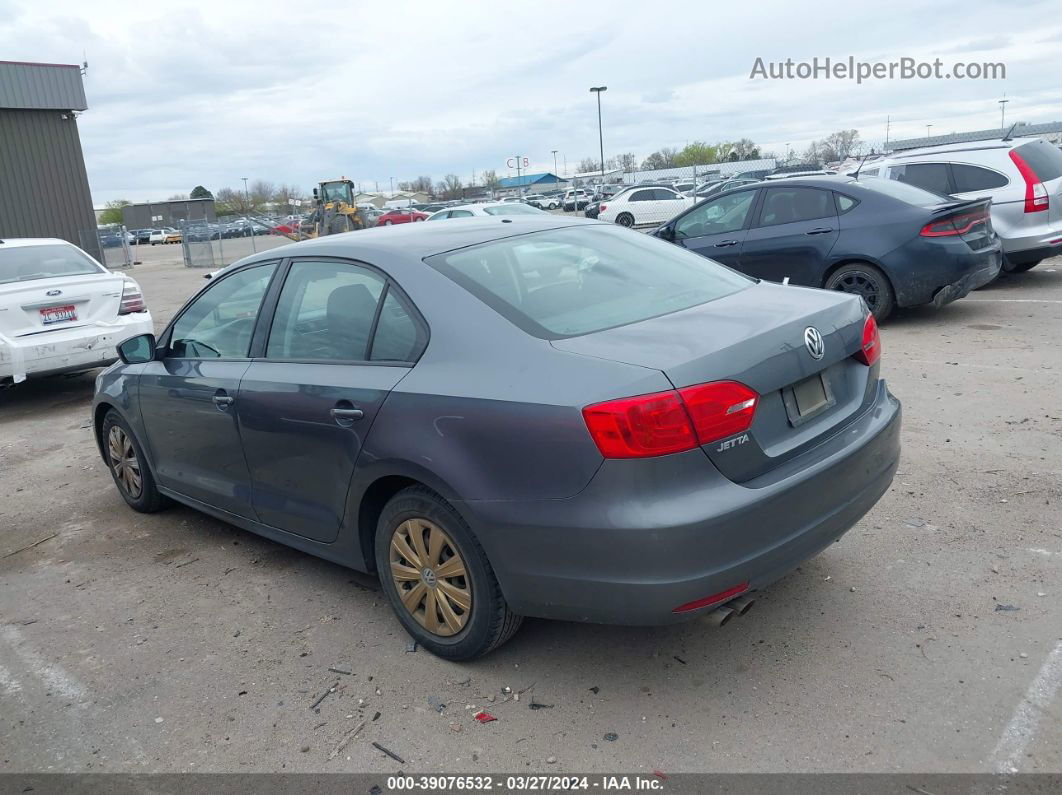 2013 Volkswagen Jetta 2.0l S Серый vin: 3VW1K7AJXDM396176