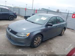 2013 Volkswagen Jetta 2.0l S Gray vin: 3VW1K7AJXDM396176