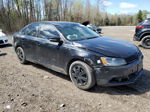 2014 Volkswagen Jetta Base Black vin: 3VW1K7AJXEM355547