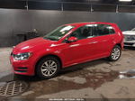 2015 Volkswagen Golf Tsi S 4-door Red vin: 3VW217AU0FM018825