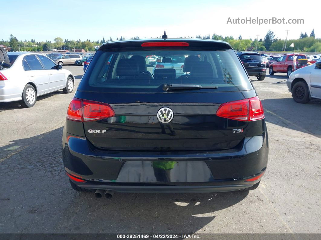 2015 Volkswagen Golf Tsi Sel 4-door Черный vin: 3VW217AU0FM072545