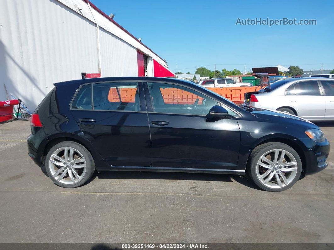 2015 Volkswagen Golf Tsi Sel 4-door Черный vin: 3VW217AU0FM072545