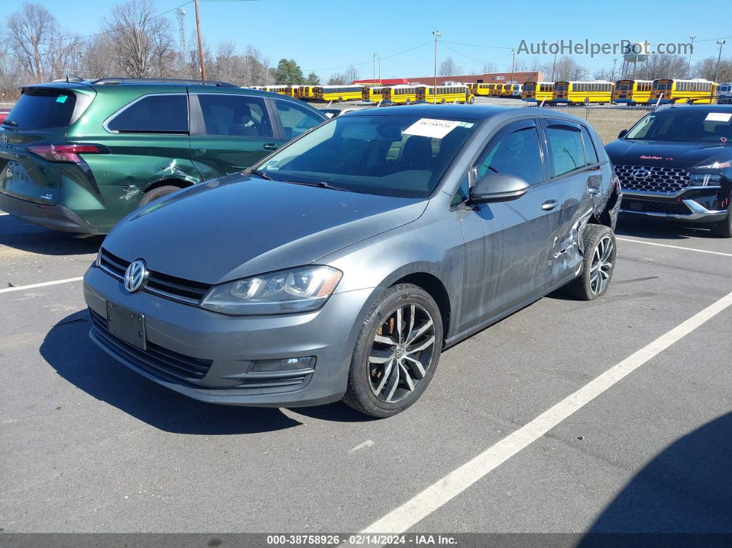 2016 Volkswagen Golf Tsi Se 4-door Серый vin: 3VW217AU0GM026182