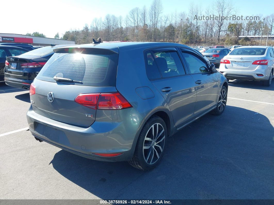 2016 Volkswagen Golf Tsi Se 4-door Серый vin: 3VW217AU0GM026182