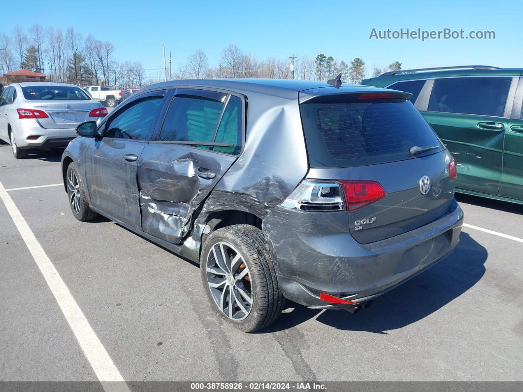 2016 Volkswagen Golf Tsi Se 4-door Серый vin: 3VW217AU0GM026182