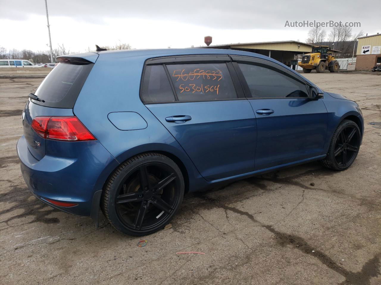 2016 Volkswagen Golf S/se Blue vin: 3VW217AU0GM052491