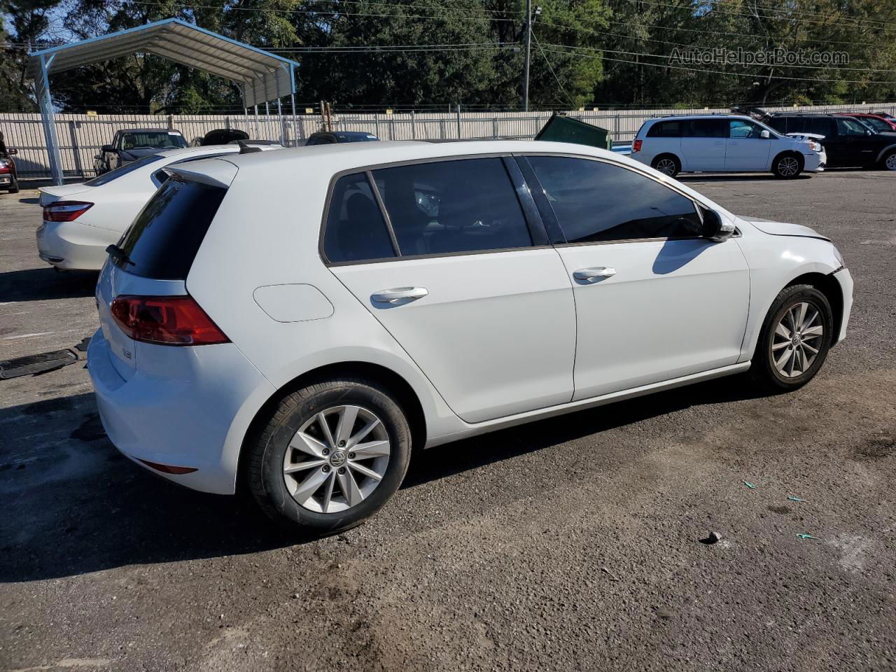 2016 Volkswagen Golf S/se White vin: 3VW217AU0GM064432