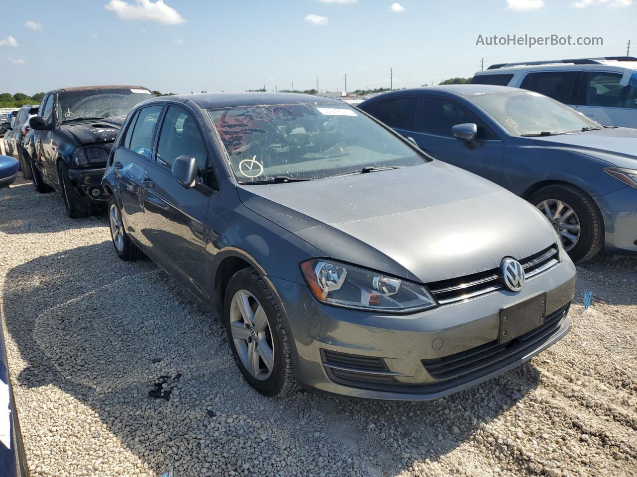 2017 Volkswagen Golf S Серый vin: 3VW217AU0HM010811