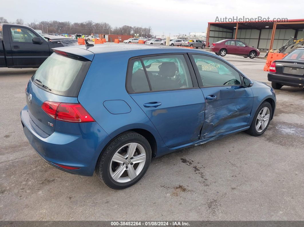 2017 Volkswagen Golf Tsi S 4-door/tsi Se 4-door/tsi Sel 4-door/tsi Wolfsburg Edition 4-door Синий vin: 3VW217AU0HM017015