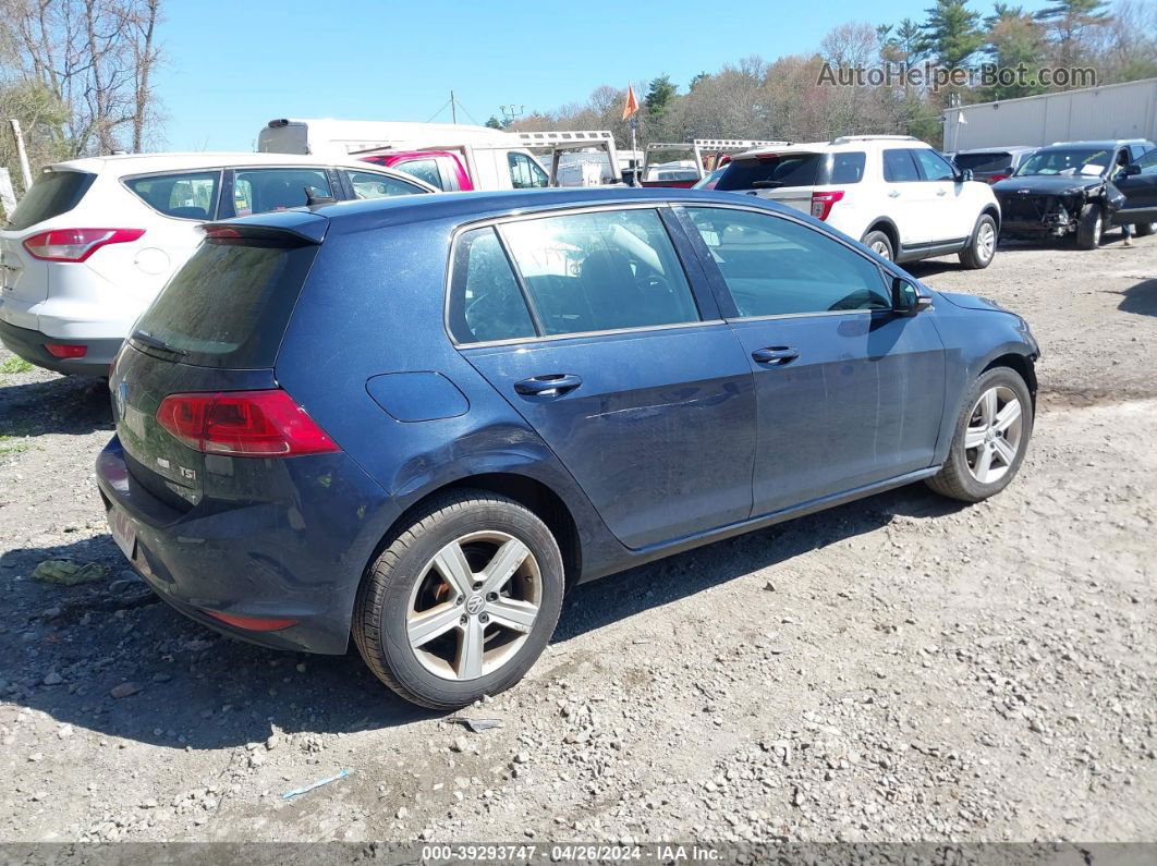 2017 Volkswagen Golf Tsi S 4-door/tsi Se 4-door/tsi Sel 4-door/tsi Wolfsburg Edition 4-door Blue vin: 3VW217AU0HM023073