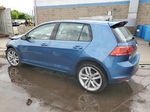 2017 Volkswagen Golf S Синий vin: 3VW217AU0HM037992