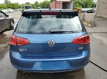 2017 Volkswagen Golf S Синий vin: 3VW217AU0HM037992