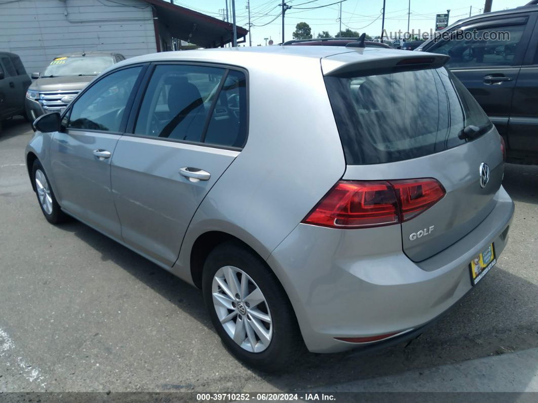 2017 Volkswagen Golf Tsi S 4-door/tsi Se 4-door/tsi Sel 4-door/tsi Wolfsburg Edition 4-door Gray vin: 3VW217AU0HM076839