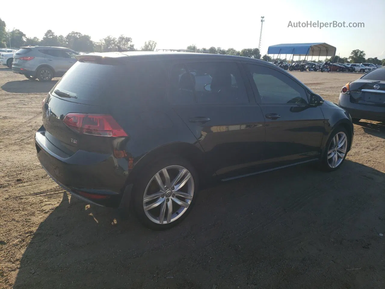 2015 Volkswagen Golf  Black vin: 3VW217AU1FM009633