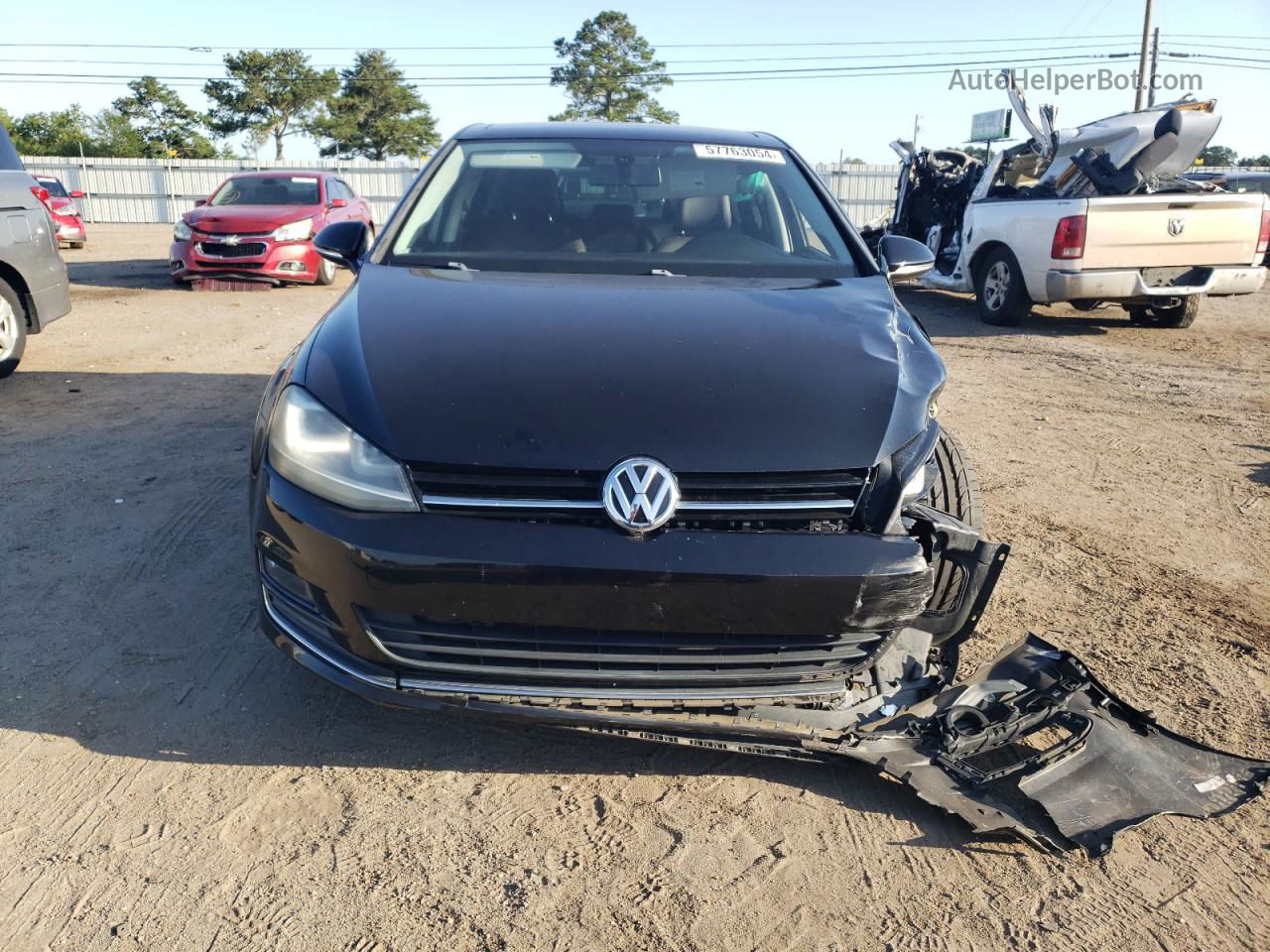 2015 Volkswagen Golf  Black vin: 3VW217AU1FM009633