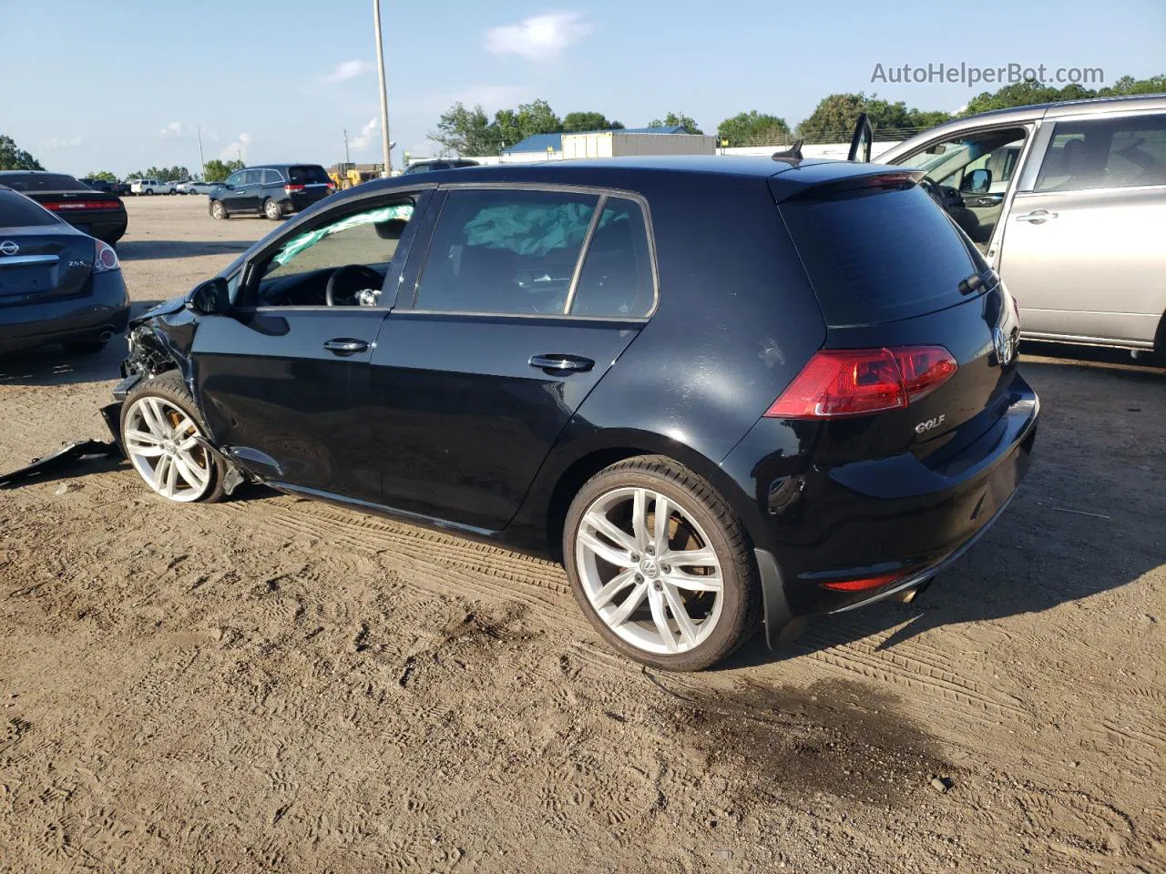 2015 Volkswagen Golf  Black vin: 3VW217AU1FM009633