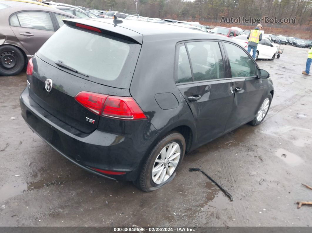 2015 Volkswagen Golf Tsi S 4-door Черный vin: 3VW217AU1FM015528