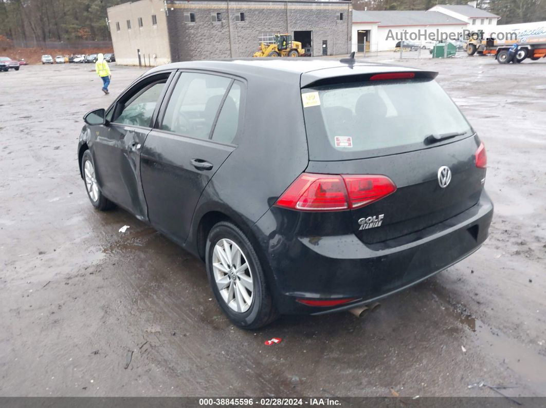 2015 Volkswagen Golf Tsi S 4-door Черный vin: 3VW217AU1FM015528