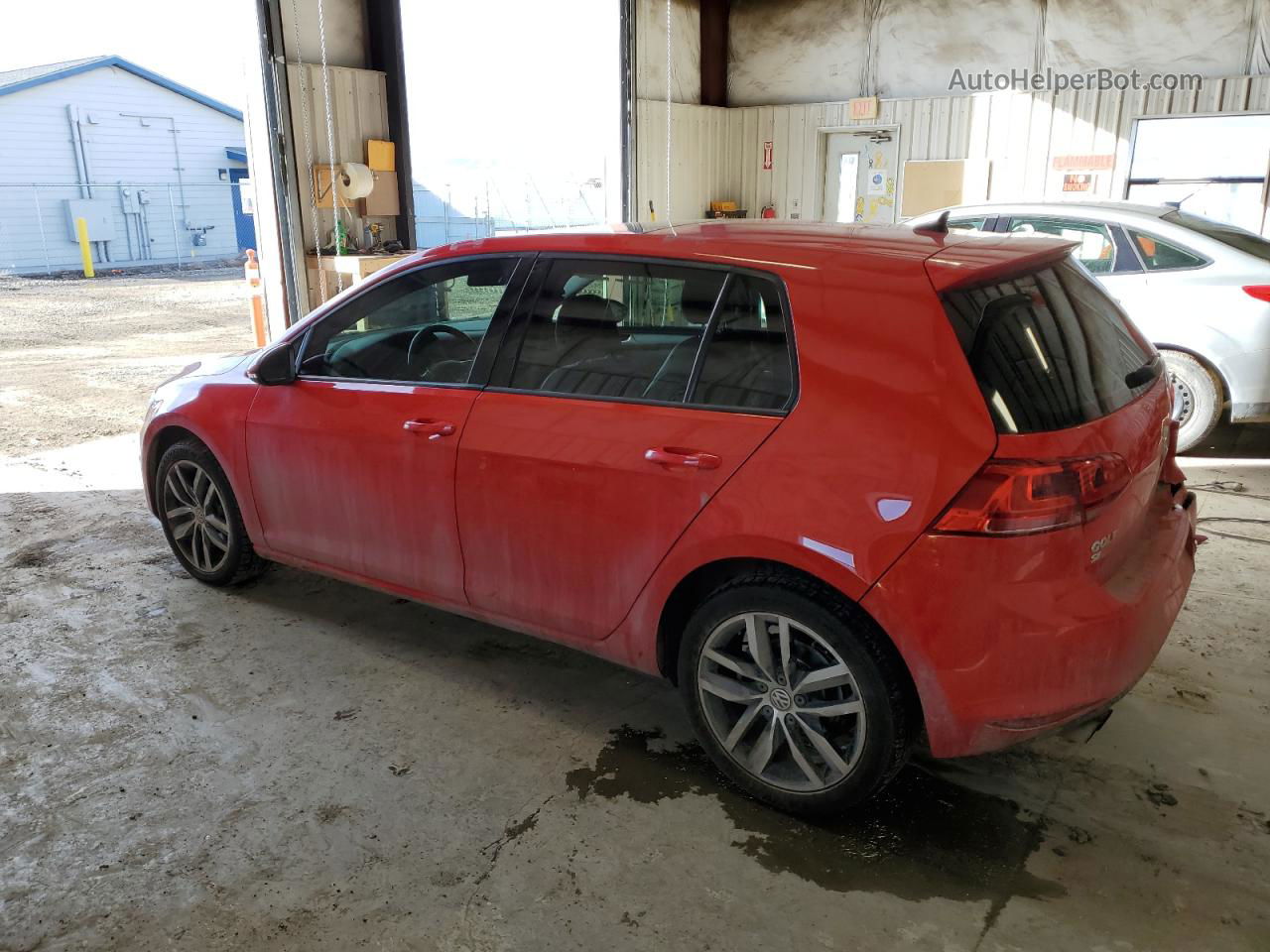 2016 Volkswagen Golf S/se Red vin: 3VW217AU1GM019452