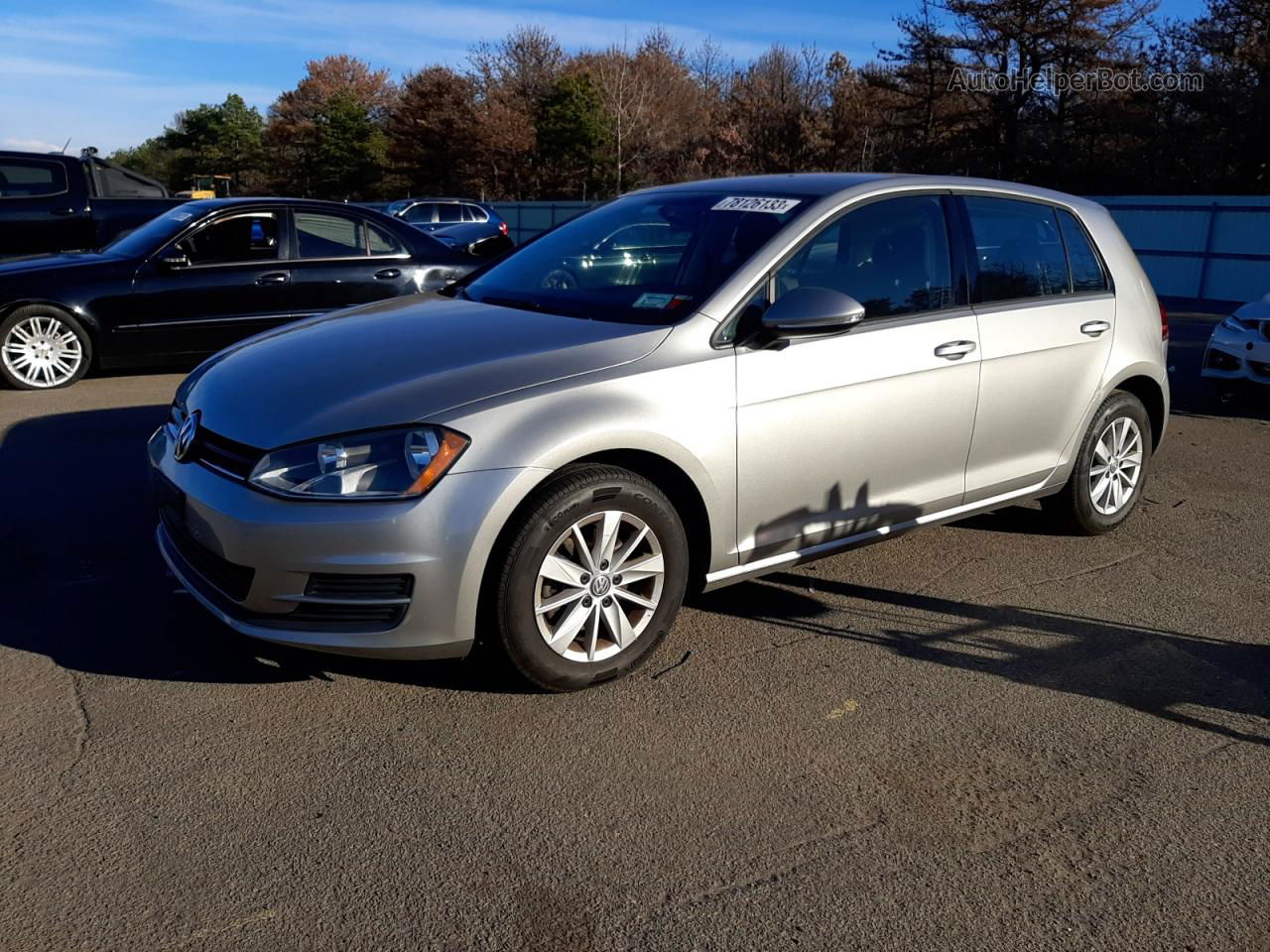 2016 Volkswagen Golf S/se Silver vin: 3VW217AU1GM036607