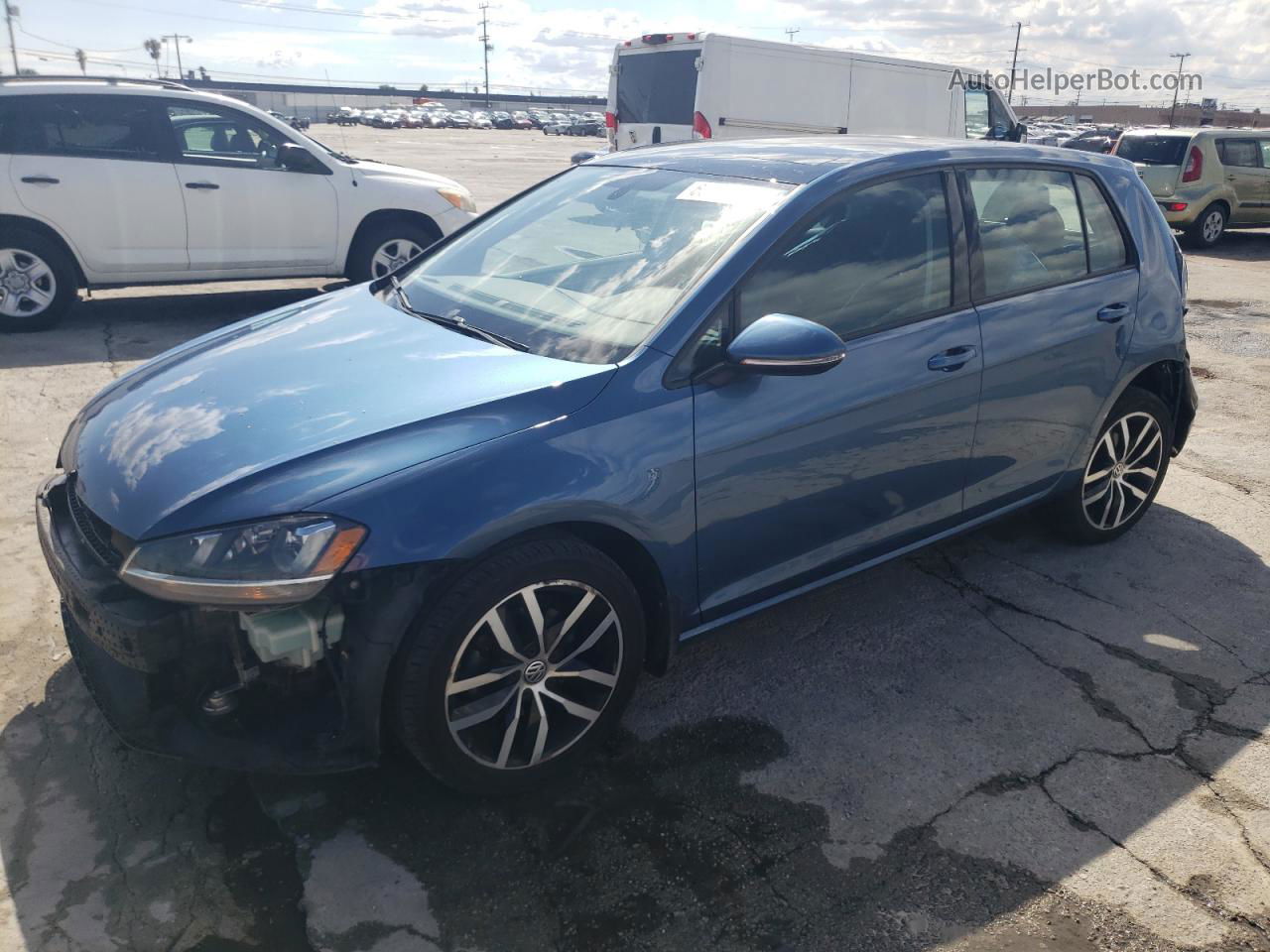 2016 Volkswagen Golf S/se Blue vin: 3VW217AU1GM042830