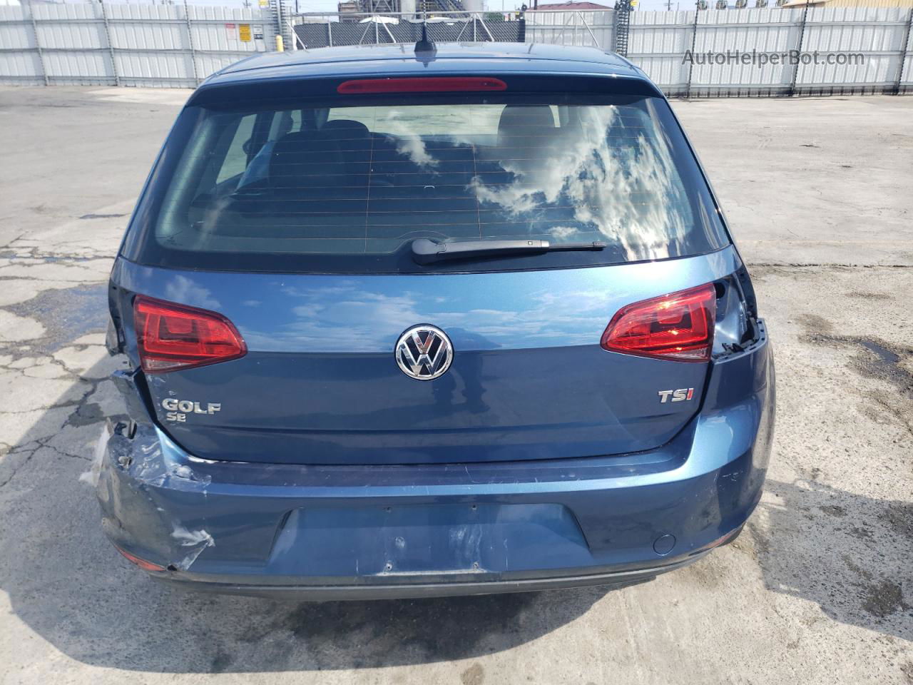 2016 Volkswagen Golf S/se Синий vin: 3VW217AU1GM042830