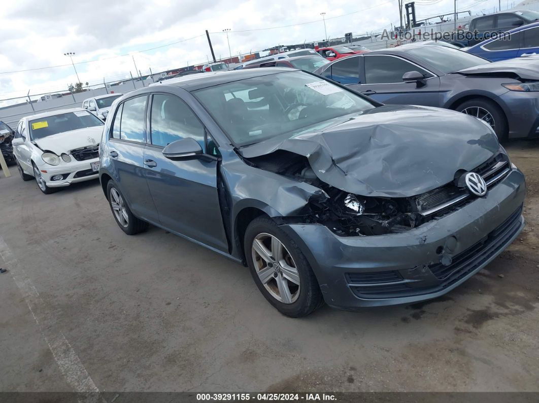 2017 Volkswagen Golf Tsi S 4-door/tsi Se 4-door/tsi Sel 4-door/tsi Wolfsburg Edition 4-door Gray vin: 3VW217AU1HM024636