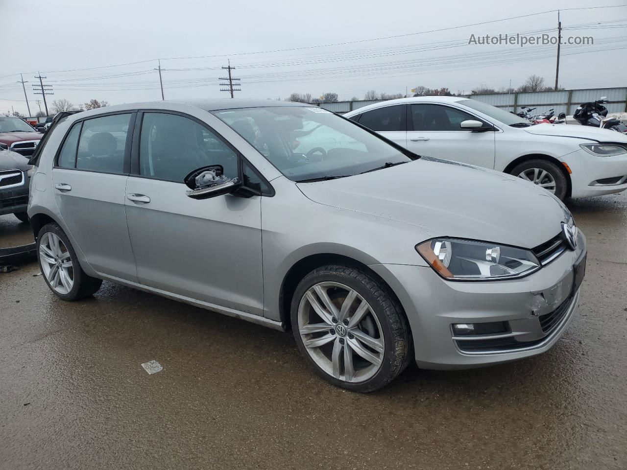 2017 Volkswagen Golf S Silver vin: 3VW217AU1HM059502