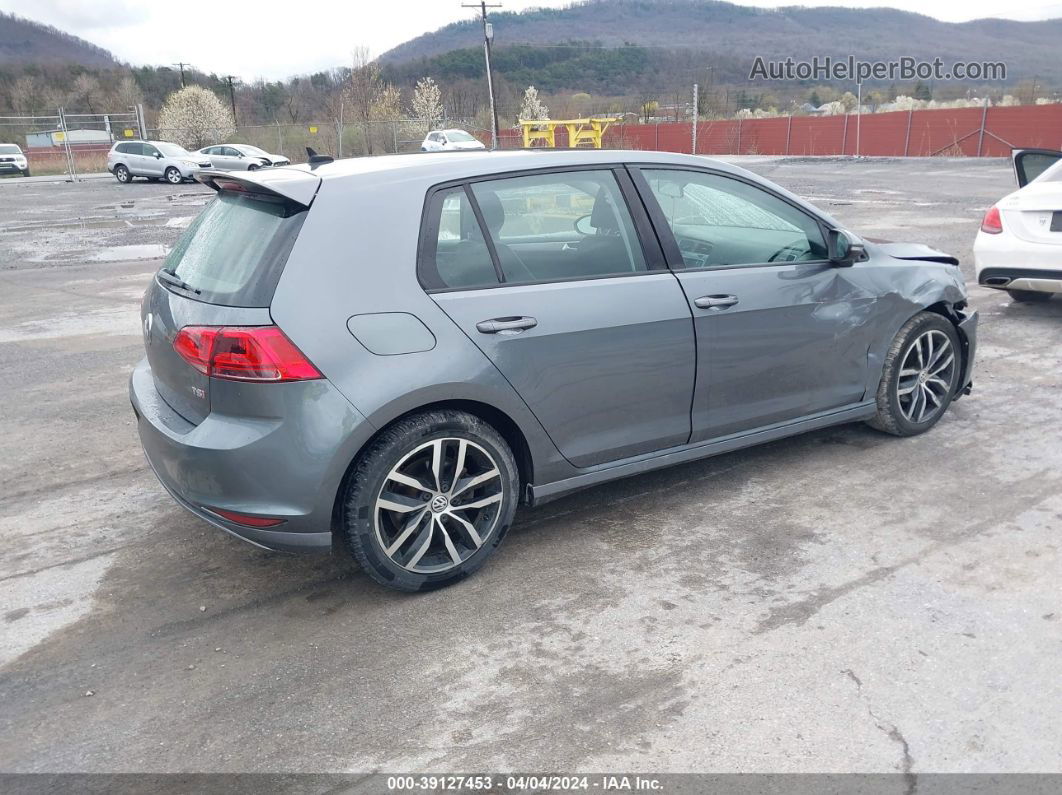 2015 Volkswagen Golf Tsi Se 4-door Gray vin: 3VW217AU2FM005025