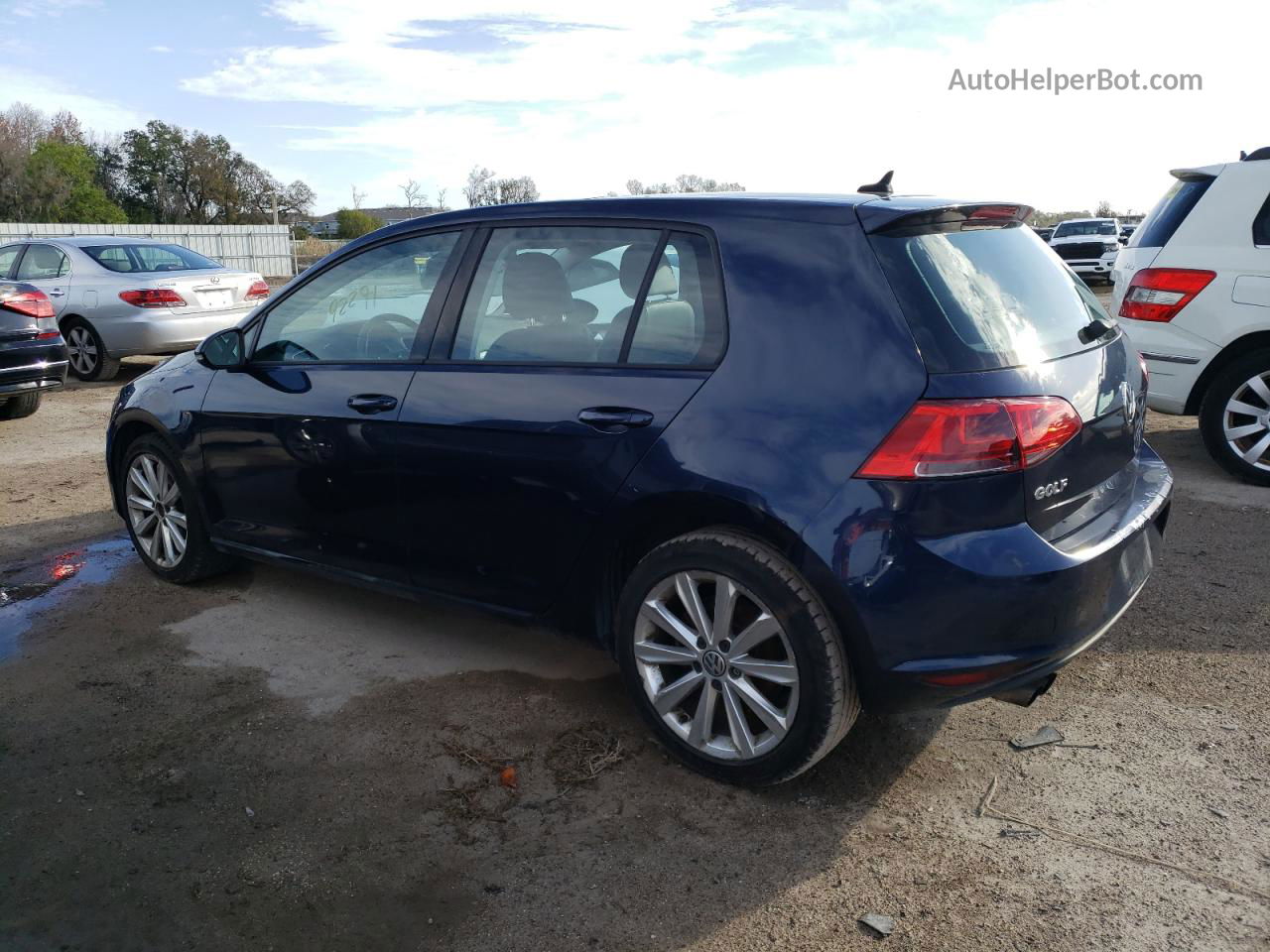 2015 Volkswagen Golf  Синий vin: 3VW217AU2FM010998